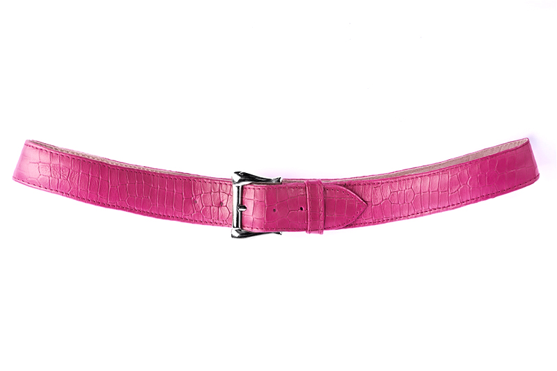 Ceinture habillee femme sur mesure rose fuchsia Chaussures assorties Personnalisation Modele Ceinture Basic